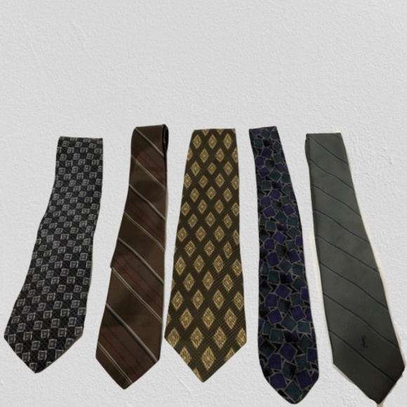 Yves Saint Laurent Other - 5 HIGH END DESIGNER LUXURY TIES BUNDLE